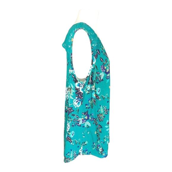 Daniel Rainn NWT Woman’s Fantine Green Floral Floral V Neck Crochet Lace Size 2X - Picture 5 of 13